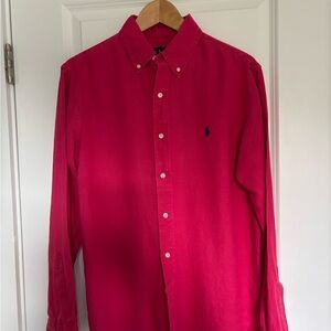 Ralph Lauren Men's Bold Red Button-Down Shirt